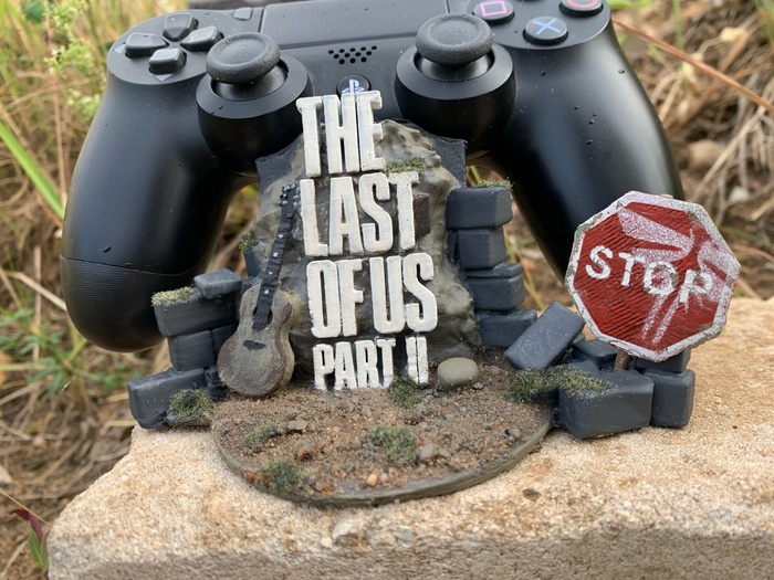 Подставка для геймпада PS4 по ластухе (The Last of US 2) Рукожоп, 3D печать, Ender 3, Playstation 4, The Last of Us, Длиннопост, Геймпад, Рукоделие с процессом