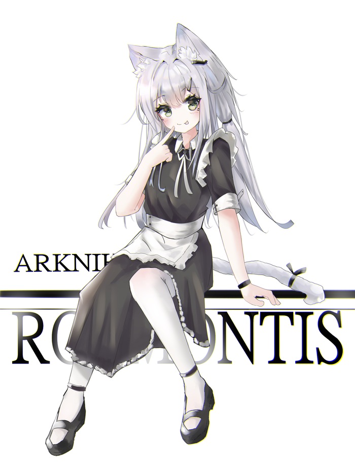  Anime Art, , Rosmontis, Arknights, , Animal Ears, 