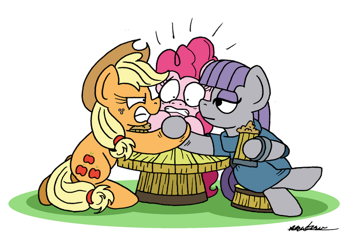   My Little Pony, Applejack, Pinkie Pie, Maud Pie, Bobthedalek