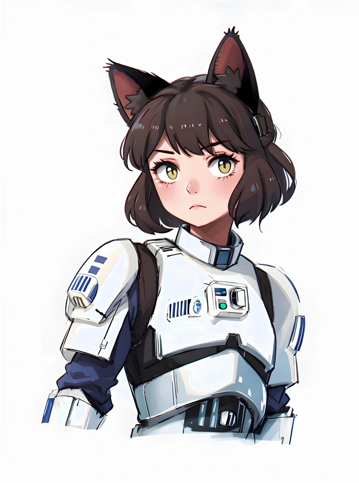  ! , , Anime Art, Star Wars, Animal Ears, 