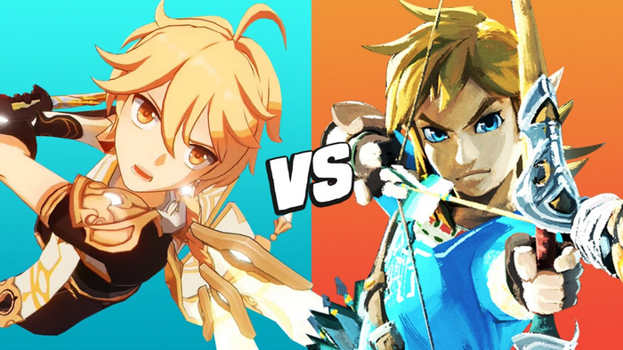  vs.      , , Genshin Impact, The Legend of Zelda, , , 