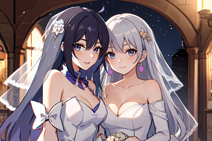 Seele & Bronya Anime Art, Honkai: Star Rail, Bronya (Honkai: Star Rail), Seele (Honkai: Star Rail),  , Yuri