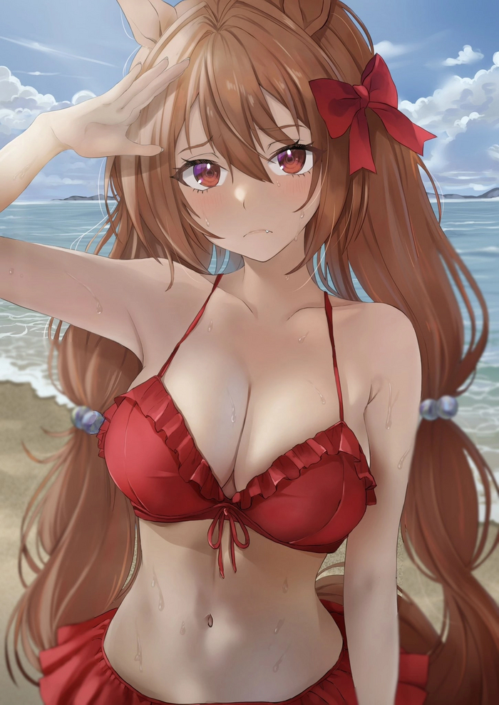 Daiwa Scarlet Anime Art, , Uma Musume Pretty Derby, Daiwa Scarlet, Animal Ears