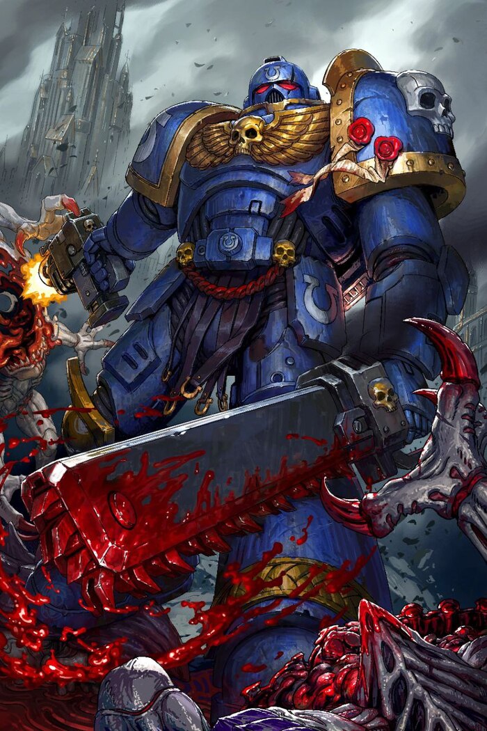 Wh art Ultramarines, Wh Art, Warhammer 40k, Adeptus Astartes