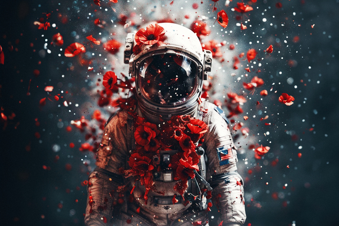 FlowerAstronautsSet StableDiffusion  ,  , Stable Diffusion, Photoshop, 