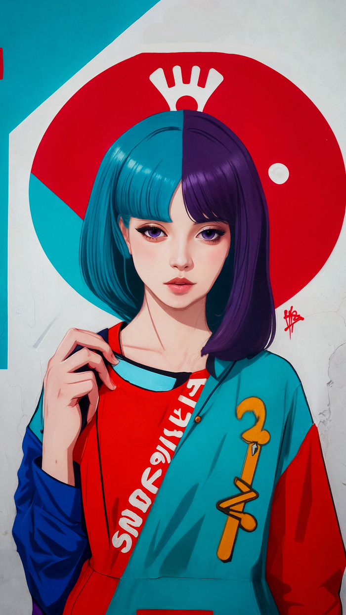 Граффити-девушка