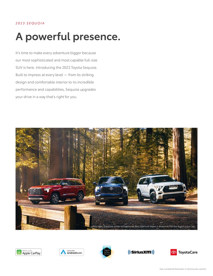  Toyota Sequoia  2023  , , , , Toyota Sequoia