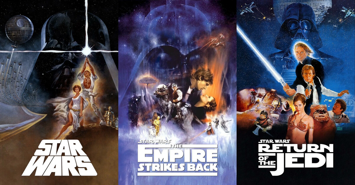 Star wars trilogy. Звёздные войны 1977 Постер. Звёздные войны трилогия Постер. Star Wars оригинальная трилогия. Звездные войны первая трилогия.