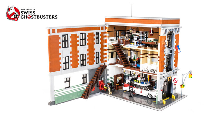 Lego MOC "Ghostbuster's Headquarter" . 2 LEGO, , , ,   , , , ,  ,   