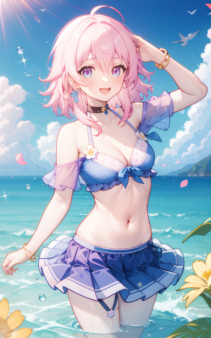 March 7th Anime Art, Honkai: Star Rail, March 7th (Honkai: Star Rail),  , 