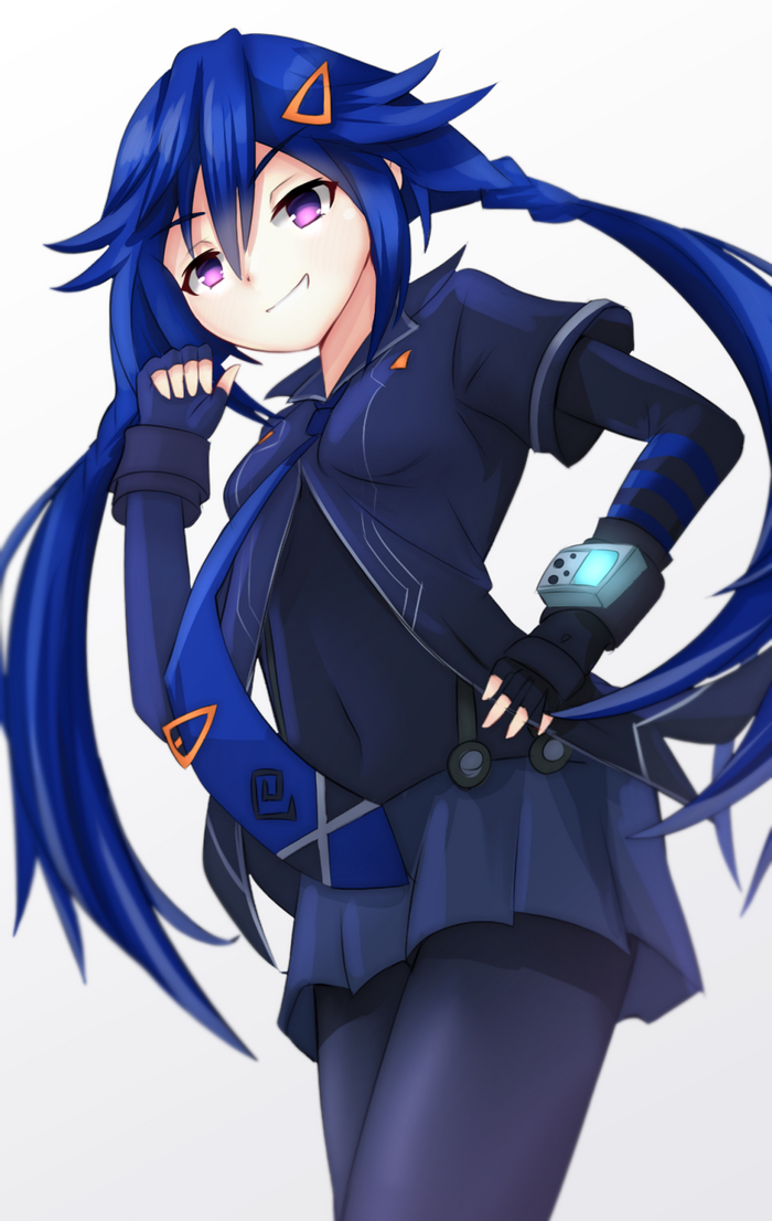 Kurome Anime Art, Hyperdimension Neptunia, Neptunia, Kurome Ankokuboshi, Daenu