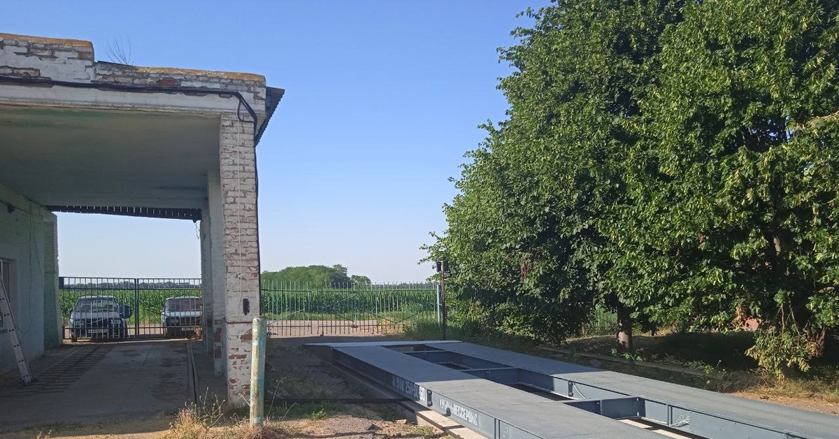 Установка автомобильных весов для учета урожайности в АО Колхоз ...