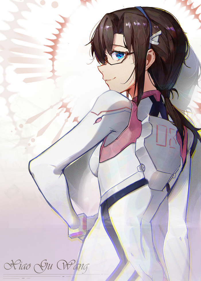   Evangelion, Rebuild of Evangelion, Makinami Mari, Asuka Langley, Rei Ayanami, Anime Art, , 