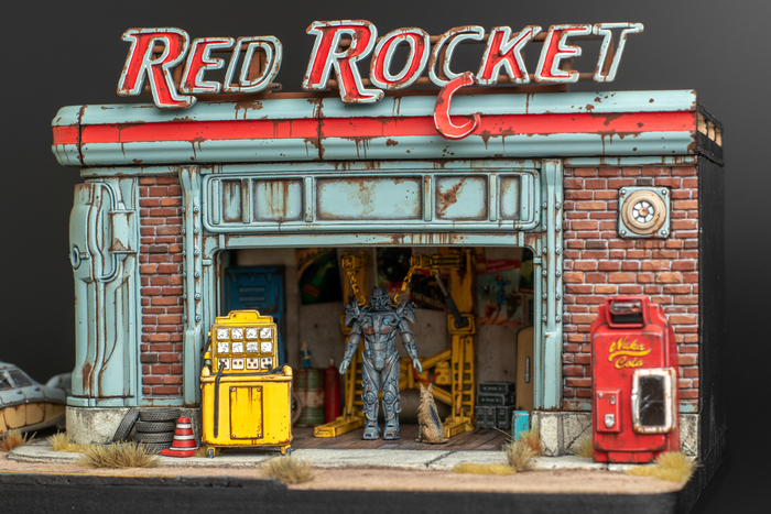 Diorama Fallout 4 Red Rocket Station , , , Fallout, 3D ,  ,  ,  , 3D , , Fallout 4, 