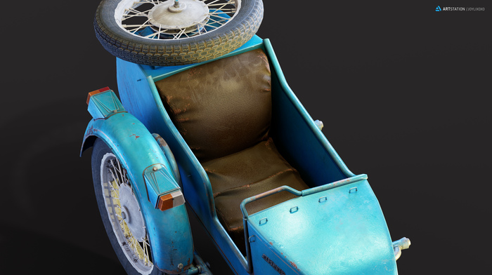 Люлька Днепра Текстуры, 3D, Мото, Топология, Hard surface, Реализм, Gamedev, Gameready, Low poly, Днепр, Мотоцикл Днепр, Урал, Мотоцикл Урал, Ржавчина, Колесо, Blender, 3D моделирование, Видео, YouTube, Длиннопост