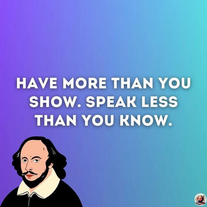 Немного мудрости от старины Шекспира