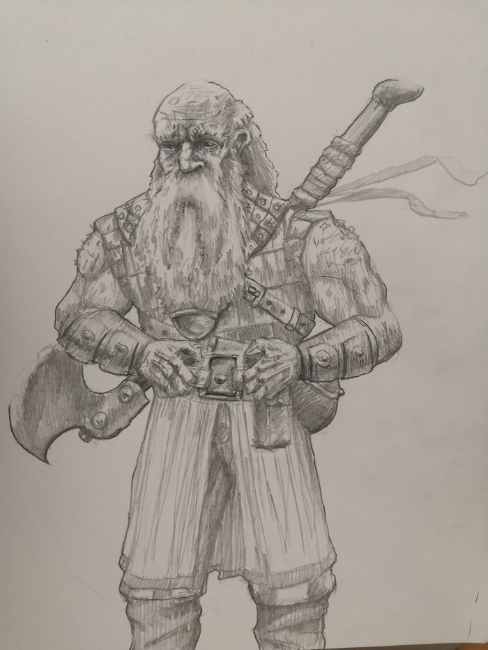 Дворф карандашом