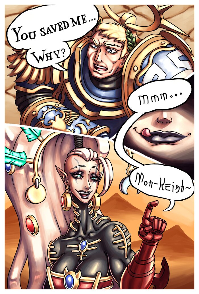  Wh humor, Warhammer 40k, Yvraine, Roboute Guilliman,   