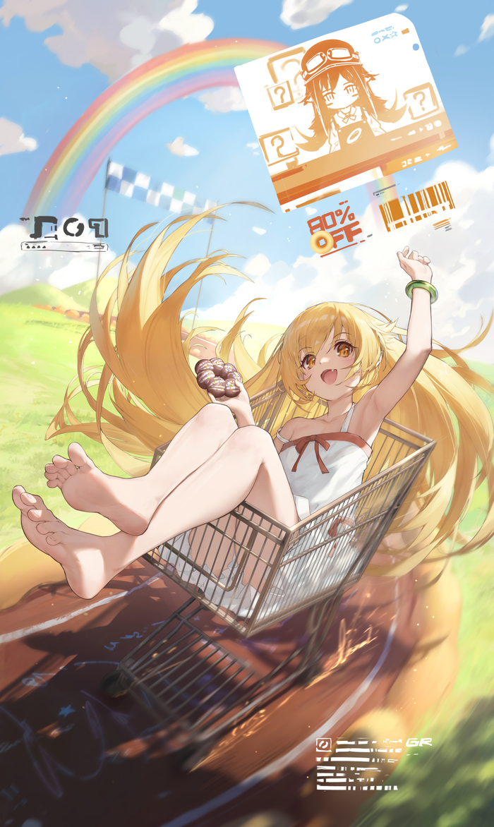  ! ))) Anime Art, , , , Shinobu Oshino, Monogatari series, Observerz