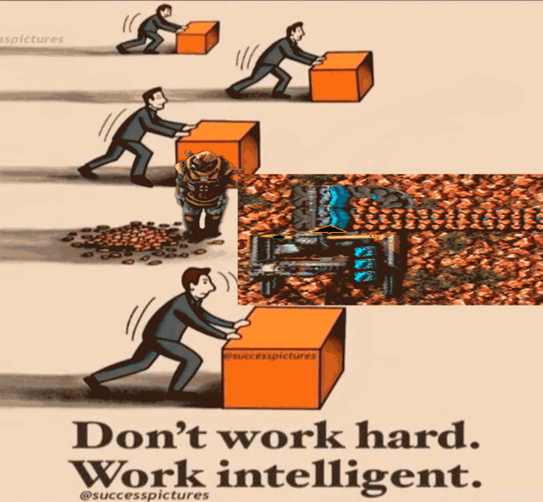 Don't work. Hard work intelligent