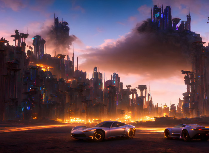 Вечерний город