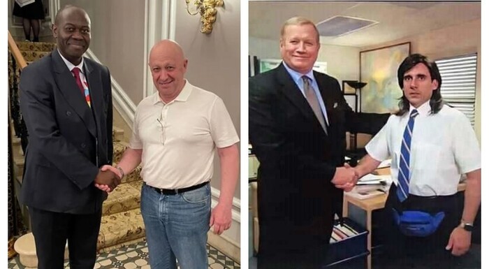 Глава «Русского дома» в ЦАР опубликовал фотографию Пригожина на саммите в Петербурге