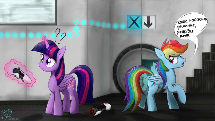        My Little Pony, Twilight Sparkle, Rainbow Dash, Portal