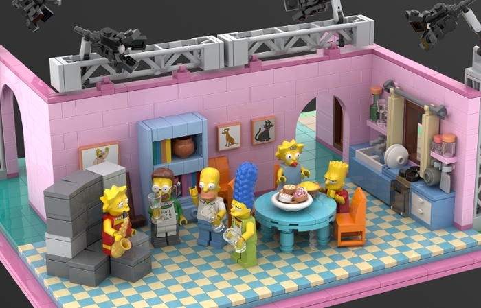 Lego MOC "The Simpsons -  "    , , , ,  ,  ,  ,  ,  ,  ,    , LEGO, 