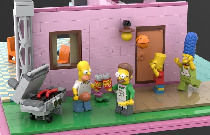 Lego MOC "The Simpsons -  "    , , , ,  ,  ,  ,  ,  ,  ,    , LEGO, 
