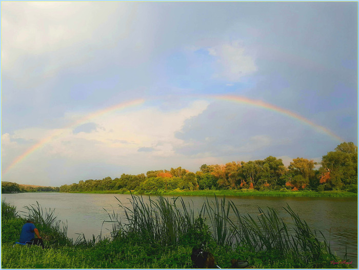 После дождя.Радуга на Дону