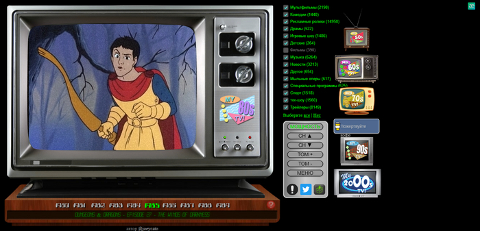 Сайт на котором можешь посмотреть кучу старых видео архивов (Бесполезный сайт)