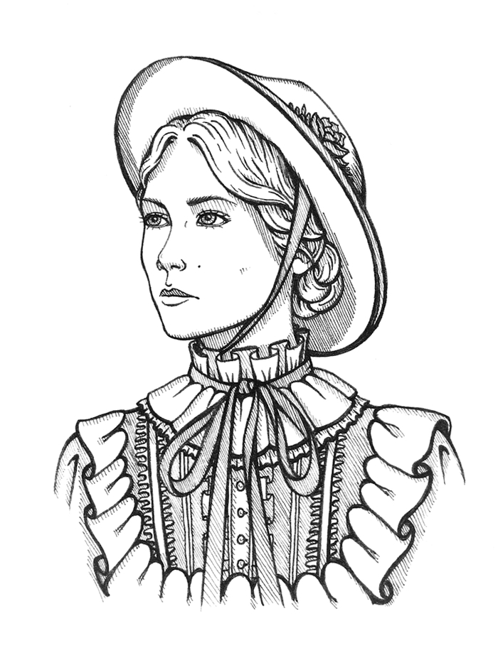 Девушка в шляпке