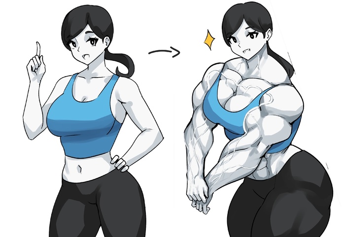 Wii Fit Girl   , Muscleart, , , , Wii, ,  ,  , Musctonk, , Nintendo, 