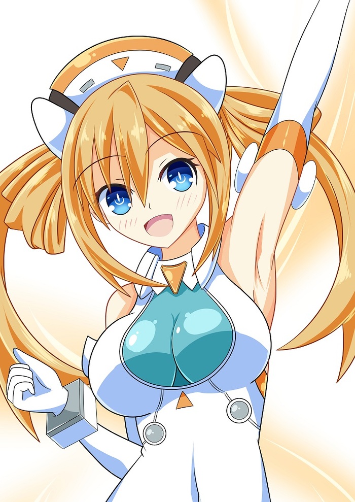 Orange Heart Anime Art, Hyperdimension Neptunia, Neptunia, Uzume Tennouboshi, Orange Heart, Kyou