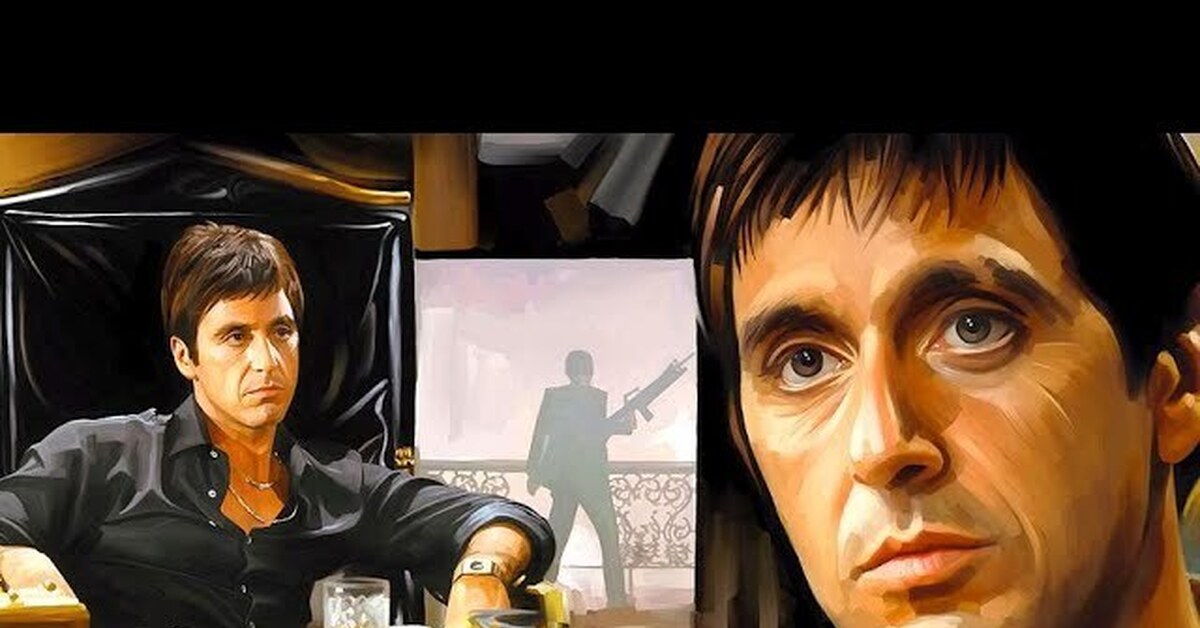 Лицо со. Аль Пачино Тони Монтана арт. Аль Пачино лицо со шрамом арт. Scarface 1983 Art. Тони Монтана лицо со шрамом картина.