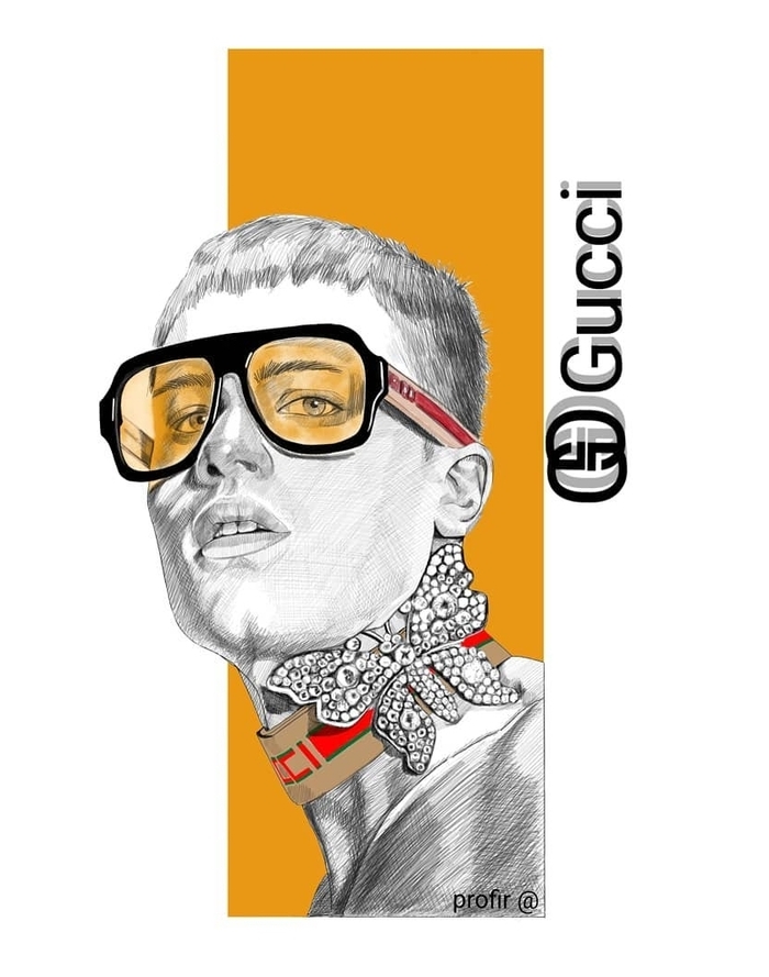 Gucci Gucci, Модели, Очки, Мужчины и женщины, Рисунок, Арт, Длиннопост