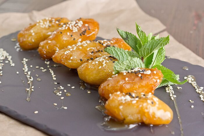 Бананы в карамели