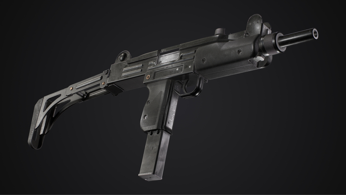 Uzi 3ds Max, , 3D, 3D , Real-time, , Zbrush, , 