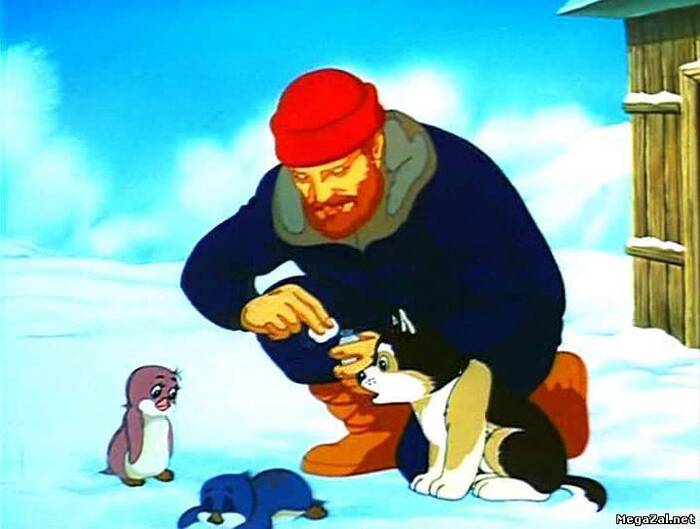 Кадр из м/ф «Приключения пингвиненка Лоло», 1987 год