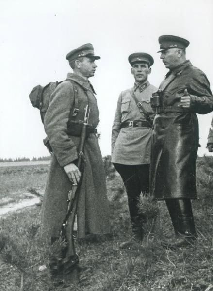 На военных учениях