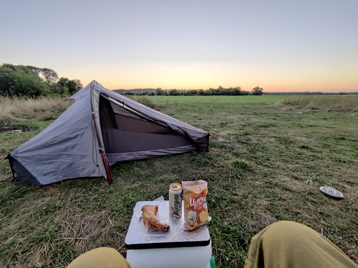 Вечер в лагере у Инжавино