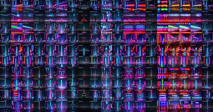 star wars, neon light, cyberpunk,city