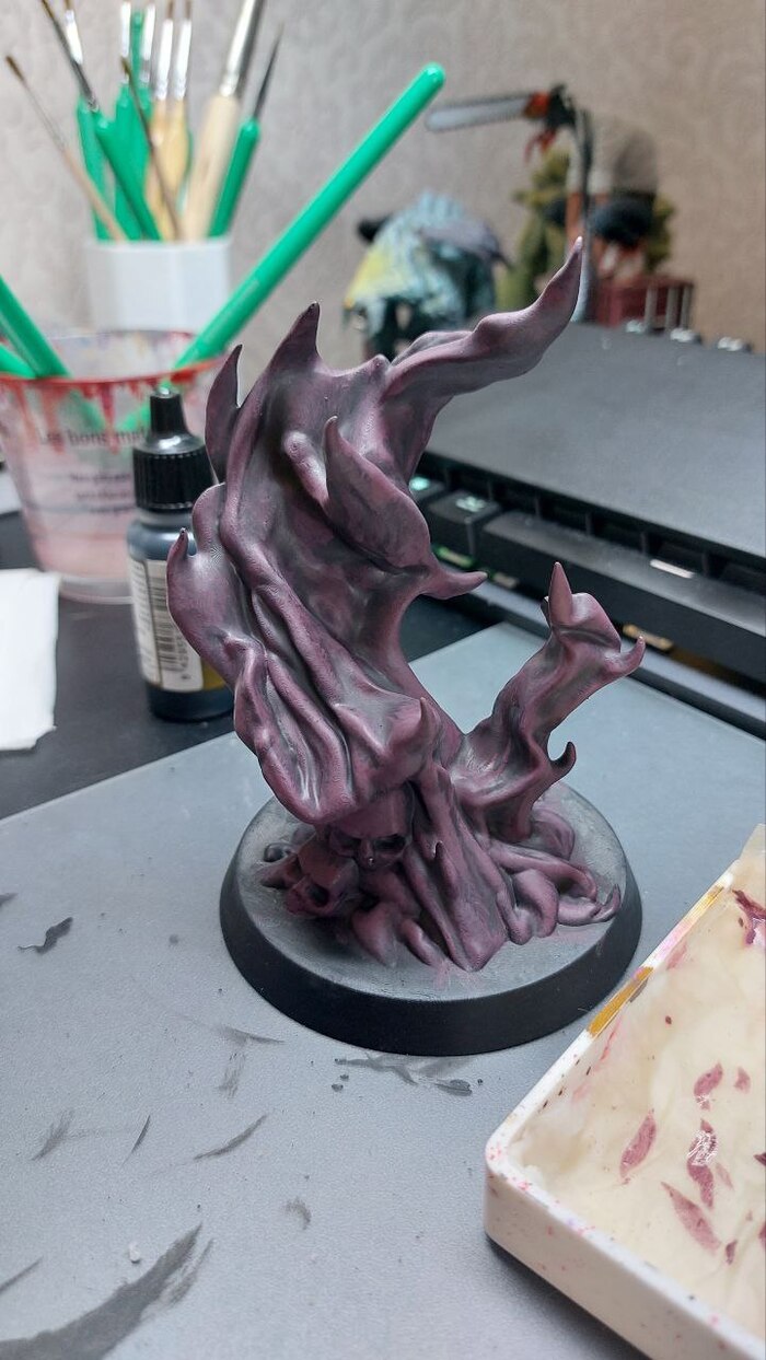 Базовый слой и первое высветление