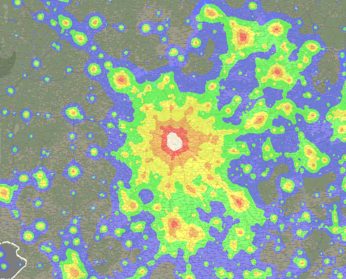 Карта засветки. Из Москвы даже убежать некуда!