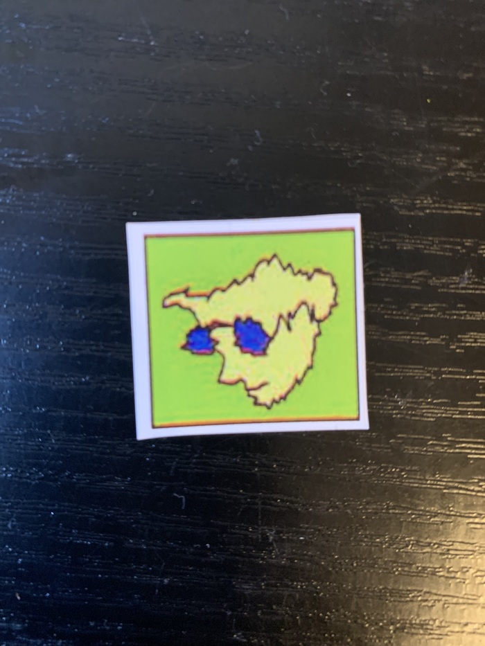 С этим рисунком я сделала на майке нашивку.