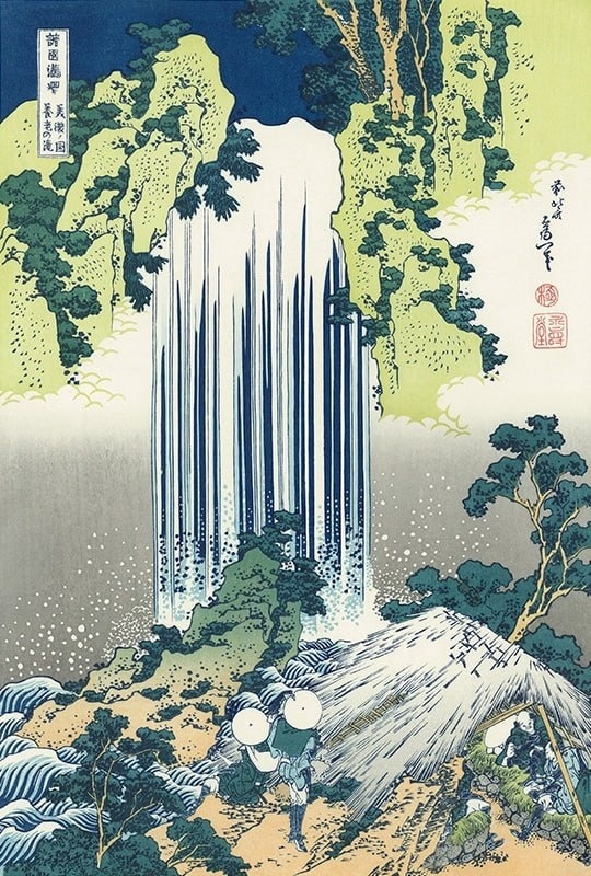 "Водопад Ёро в провинции Мино", (ок. 1833 г.)