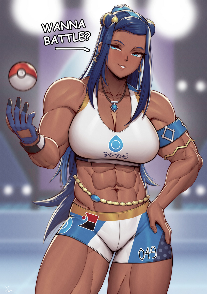 ? Anime Art, , , , Pokemon Sword and Shield, Nessa, Speedl00ver,  