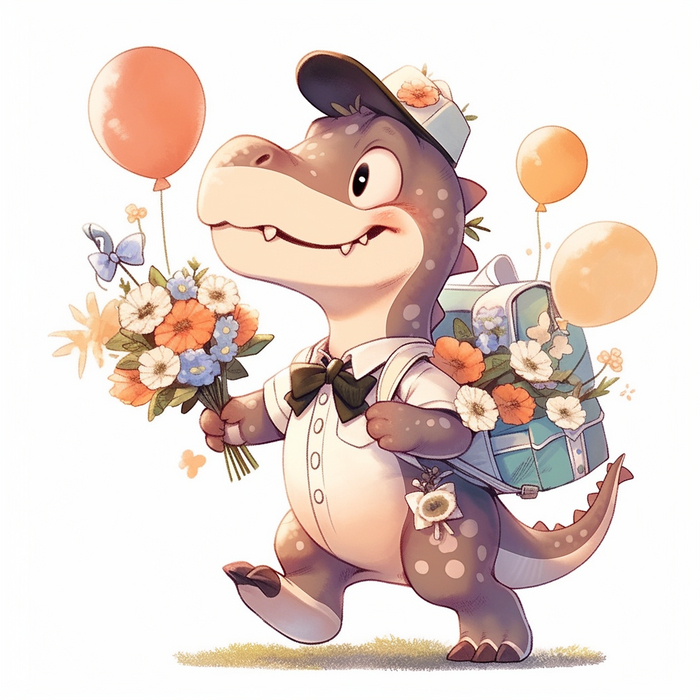 Динозаврик-первоклассник-3