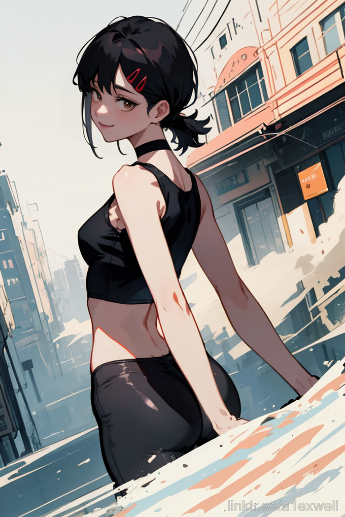 AI Kobeni Higashiyama  , Kobeni Higashiyama, Chainsaw Man, Anime Art, Stable Diffusion, 