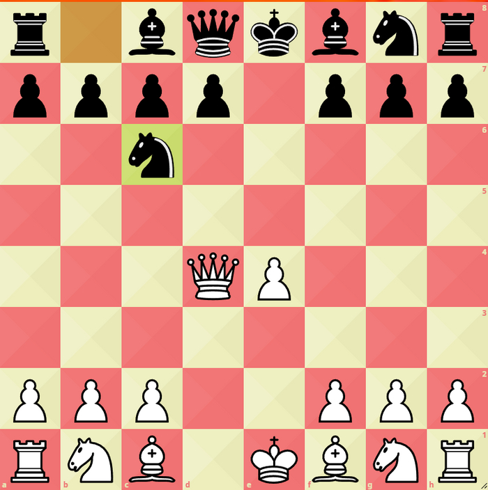 1. d4 e5 2. e4 exd4 3. Qxd4 Nc6 -    .